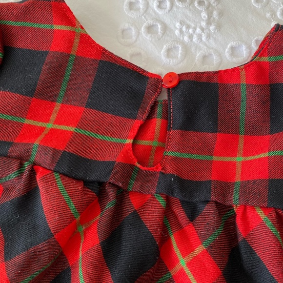 Red Plaid dress with Mini Mouse Appliqué - Picture 6 of 11